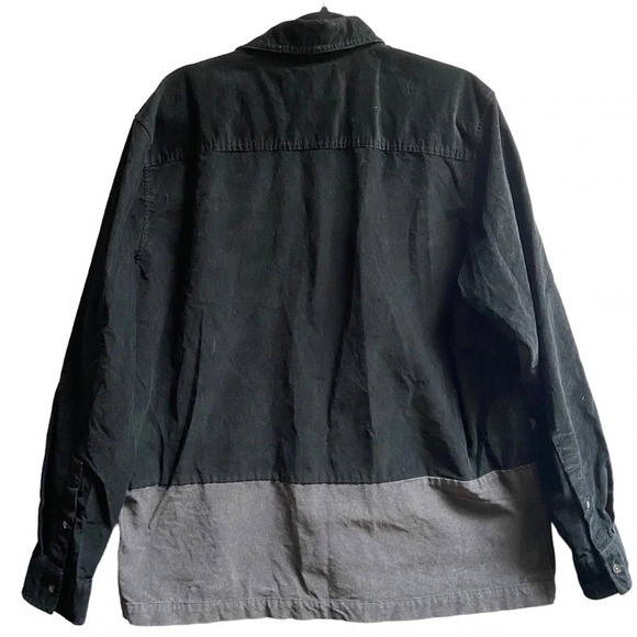 Calvin Klein Colorblocked Corduroy Button Up Shirt Sz L - Picture 3 of 8